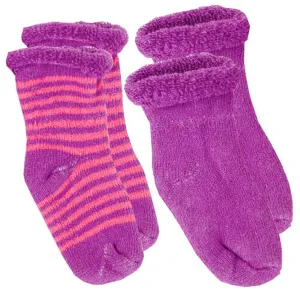 Kushies Terry Neugeborenen-Socken (2er Pack) - Lila