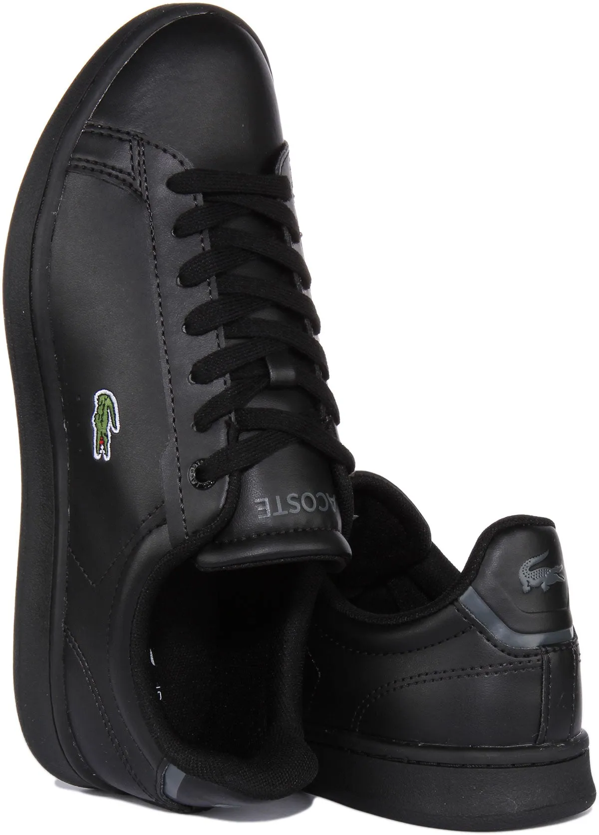 Lacoste Carnaby Pro In Schwarz Schwarz Für Junior Schuhe Lacoste