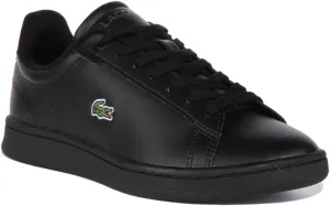 Lacoste Carnaby Pro In Schwarz Schwarz Für Junior Schuhe Lacoste