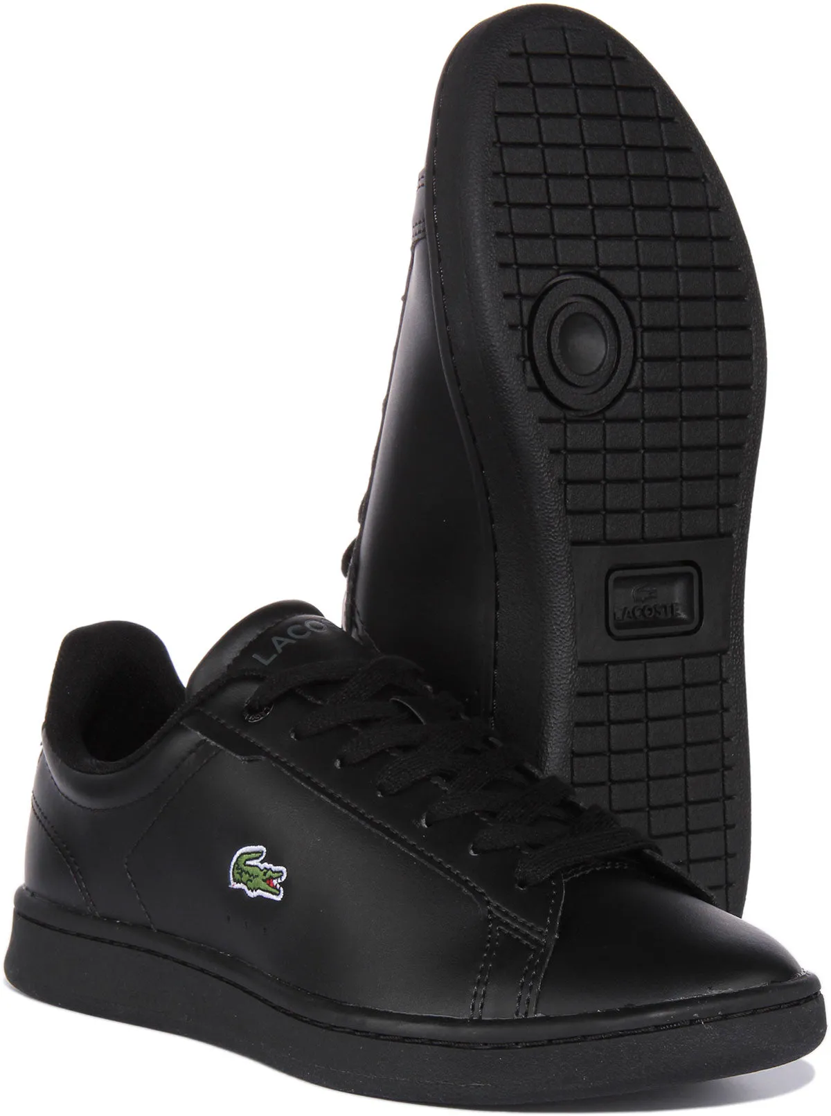 Lacoste Carnaby Pro In Schwarz Schwarz Für Junior Schuhe Lacoste
