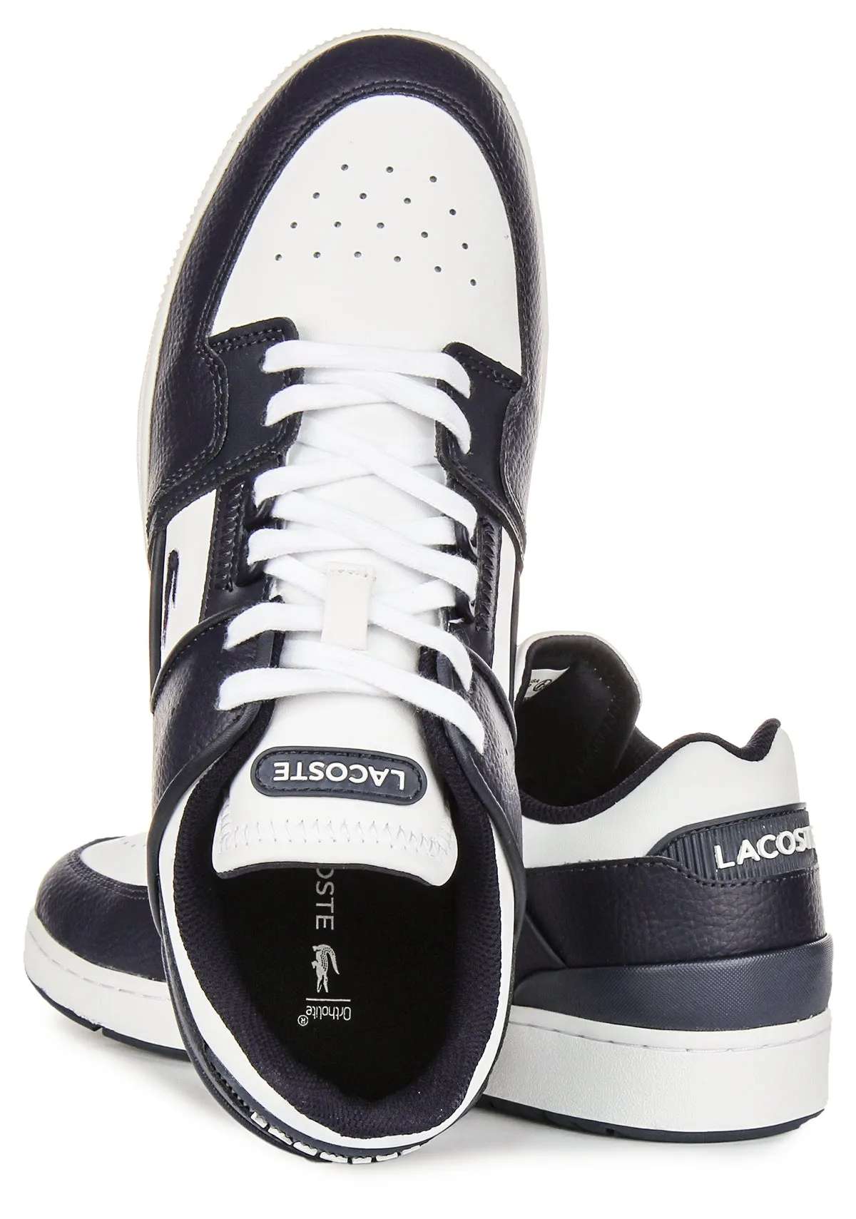 Lacoste Court Cage In Marineblau Weiß Für Herren Schuhe Lacoste
