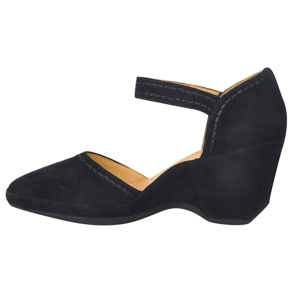L'Amour Des Pieds Damen Orva Schwarz Wildleder