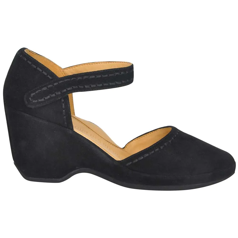 L'Amour Des Pieds Damen Orva Schwarz Wildleder
