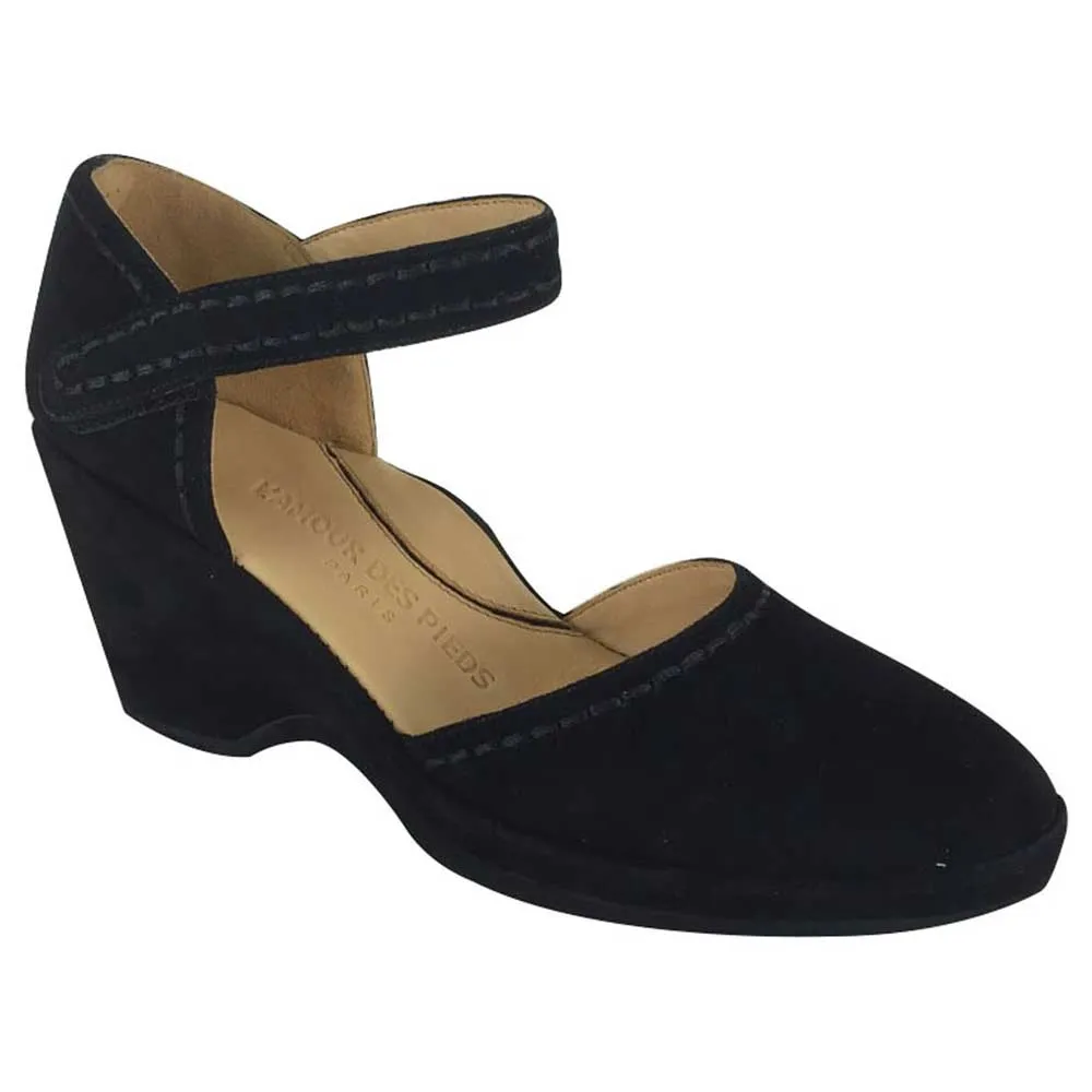 L'Amour Des Pieds Damen Orva Schwarz Wildleder