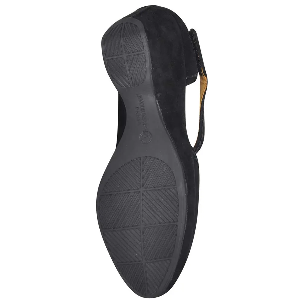 L'Amour Des Pieds Damen Orva Schwarz Wildleder