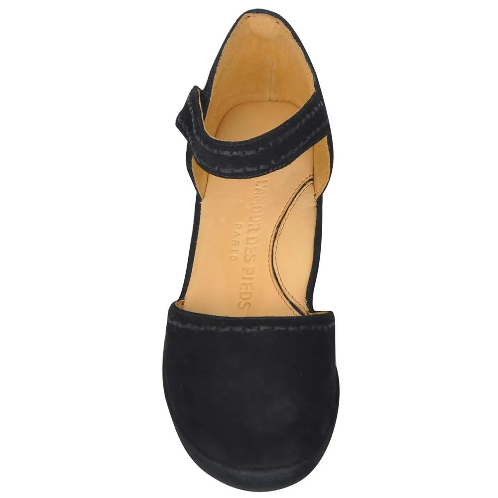 L'Amour Des Pieds Damen Orva Schwarz Wildleder