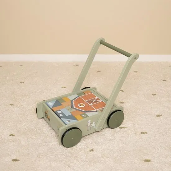 Little Dutch, Holziger Babywalker & Bauklotz-Wagen, Kleiner Bauernhof