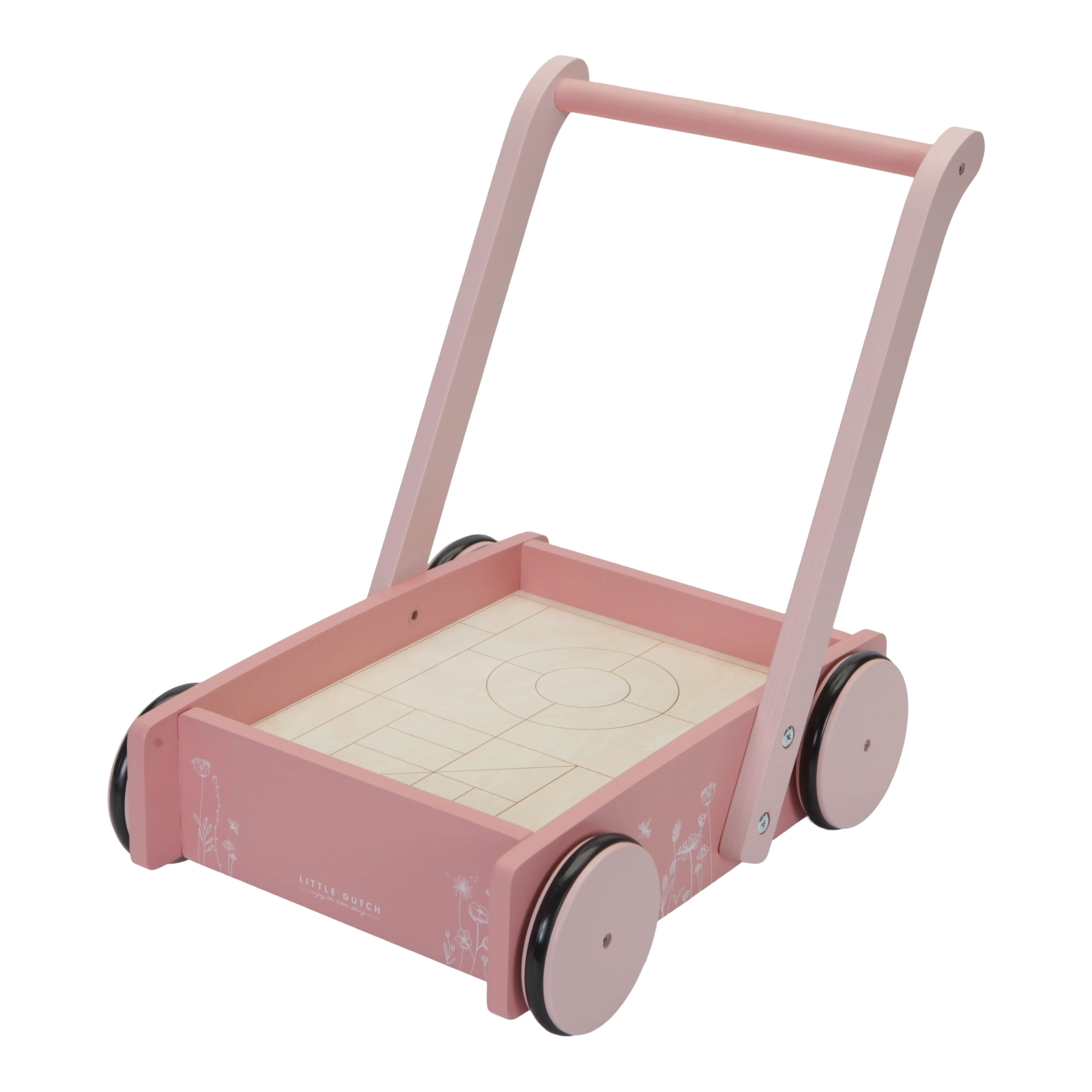 Little Dutch, Holziger Babywalker & Bauklotz-Wagen