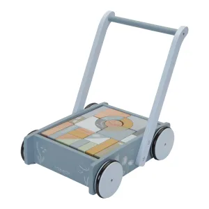 Little Dutch, Holziger Babywalker & Bauklotz-Wagen