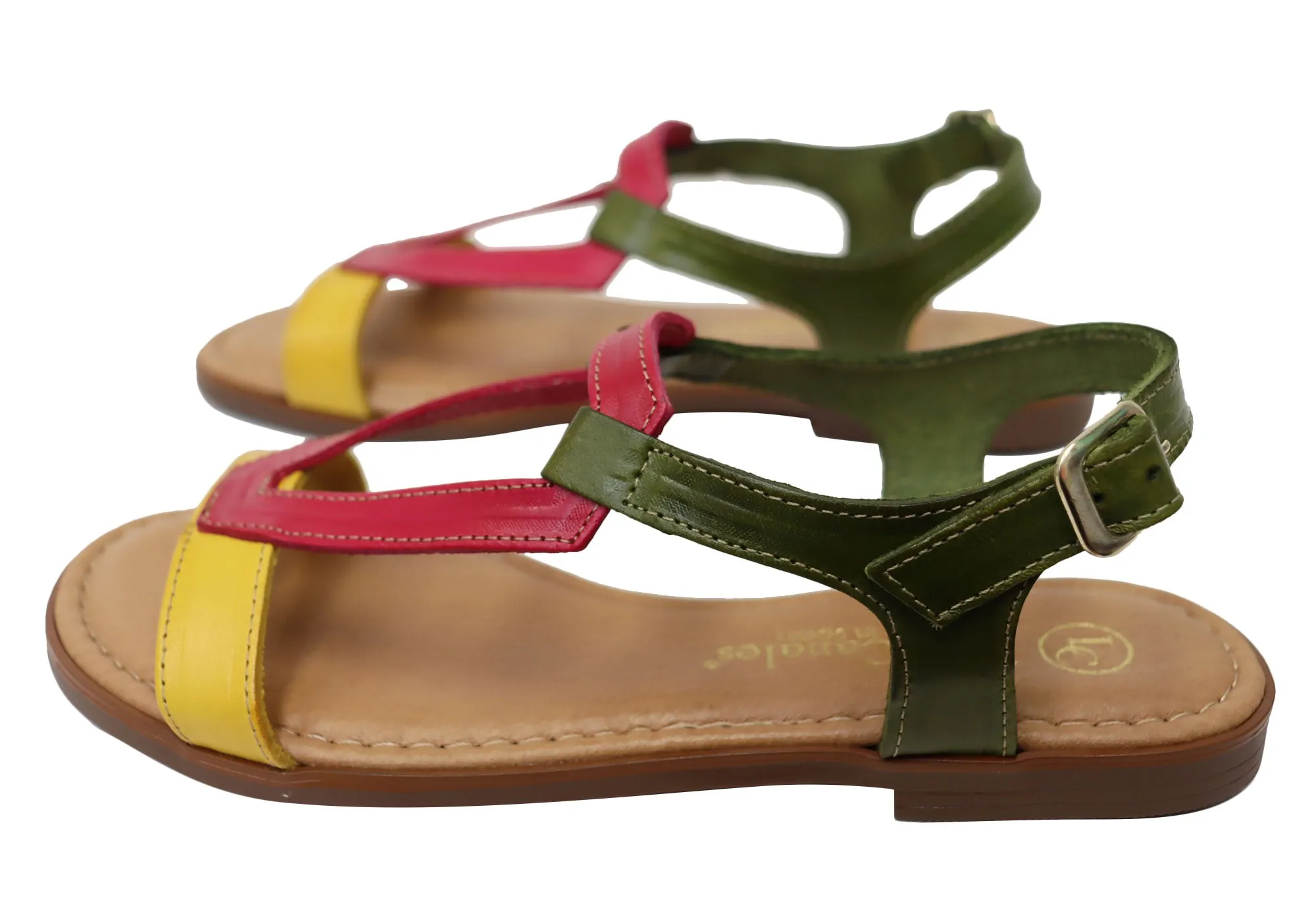 Lola Canales Courtney Damen Bequeme Ledersandalen Hergestellt in Spanien Lola Canales Schuhe
