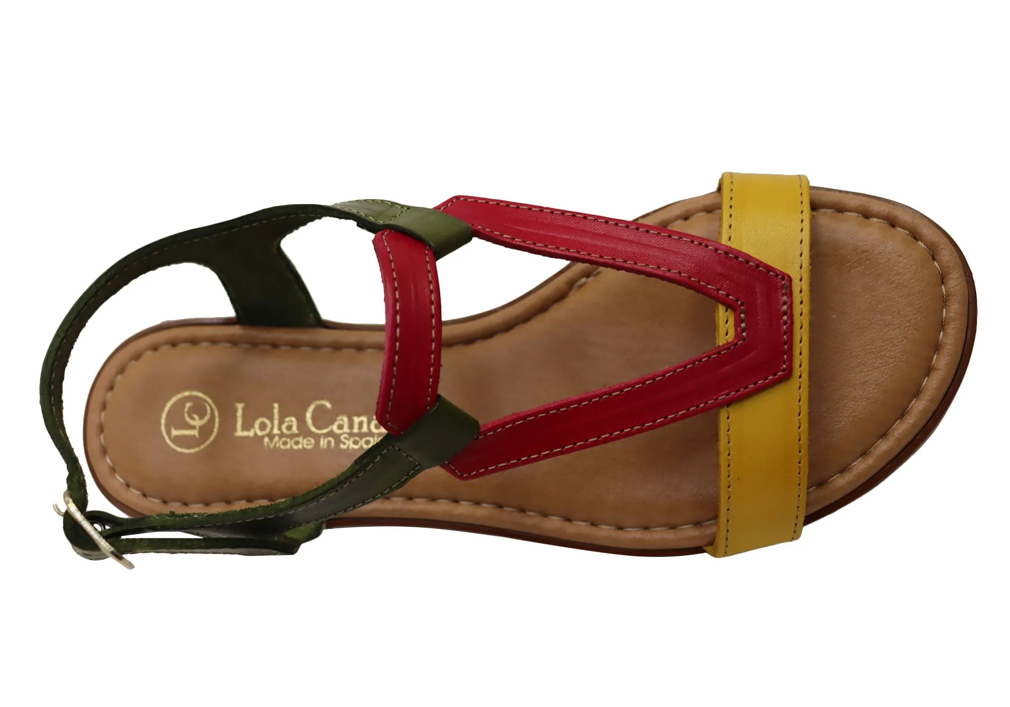 Lola Canales Courtney Damen Bequeme Ledersandalen Hergestellt in Spanien Lola Canales Schuhe
