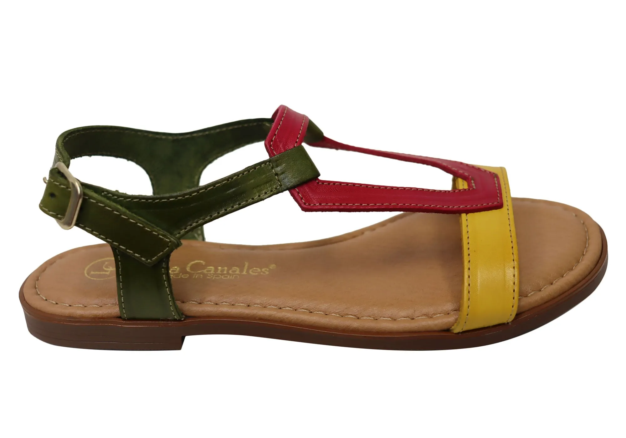 Lola Canales Courtney Damen Bequeme Ledersandalen Hergestellt in Spanien Lola Canales Schuhe