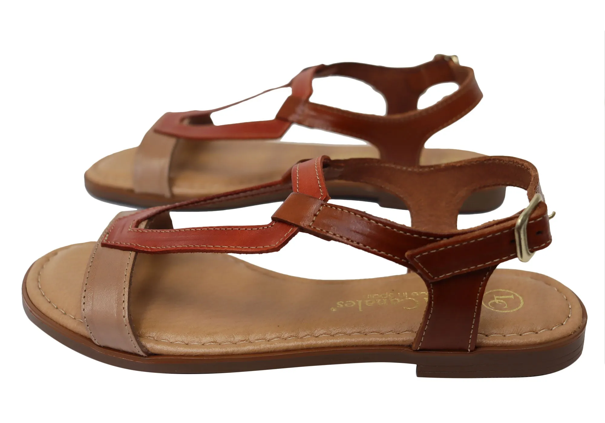 Lola Canales Courtney Damen Bequeme Ledersandalen Hergestellt in Spanien Lola Canales Schuhe