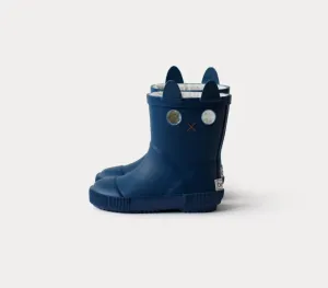 LookiCat Blaue Regenstiefel Mit Pelz