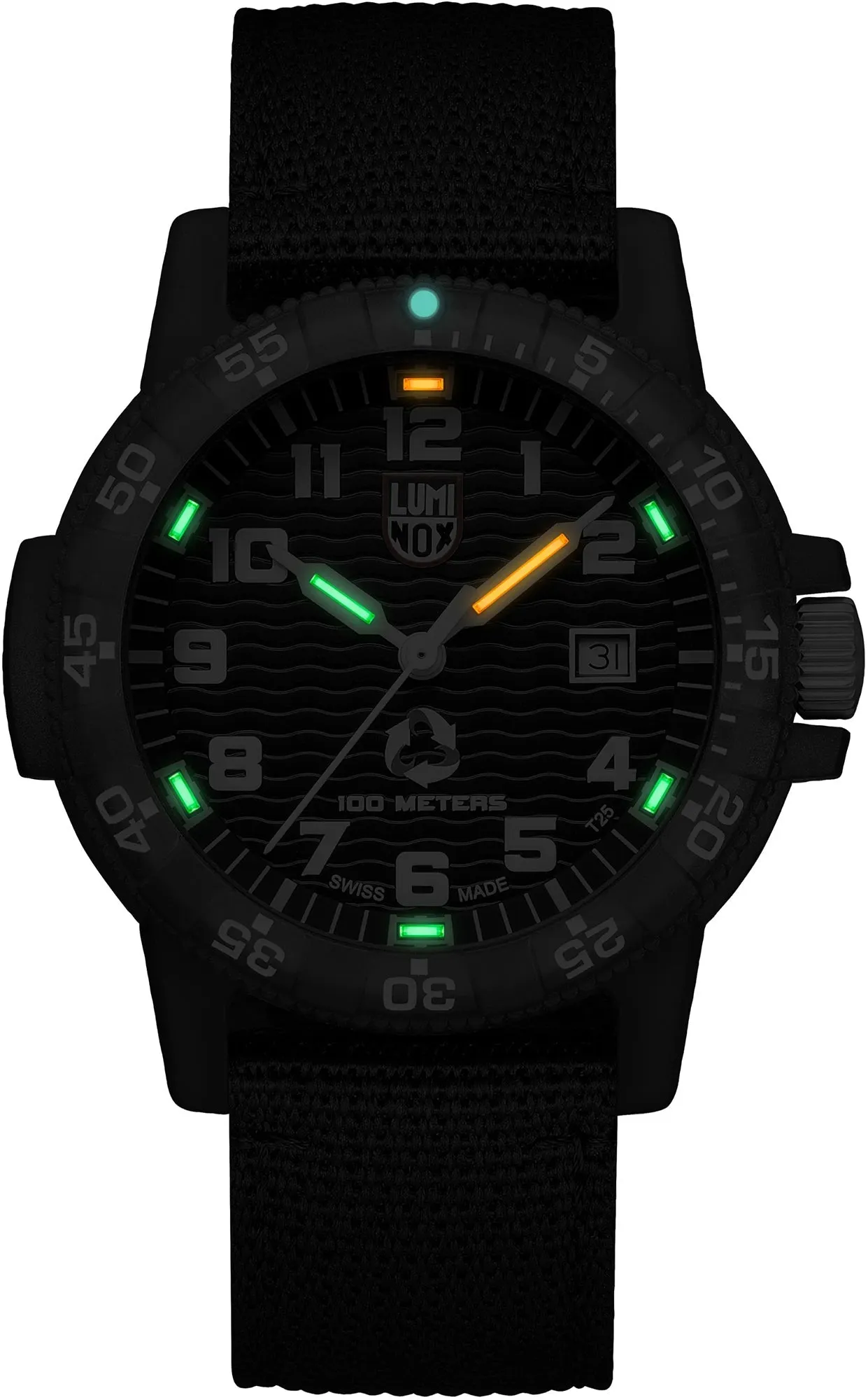 Luminox Uhren Luminox Sea Leatherback Meeresschildkröte Giant 0320 Serie Schwarze Uhr