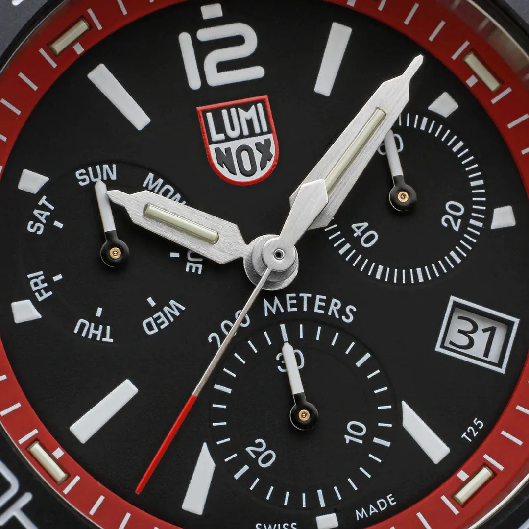 Luminox Uhren Luminox Sea Pacific Taucherchronograph 3140 Schwarz Rot Uhr