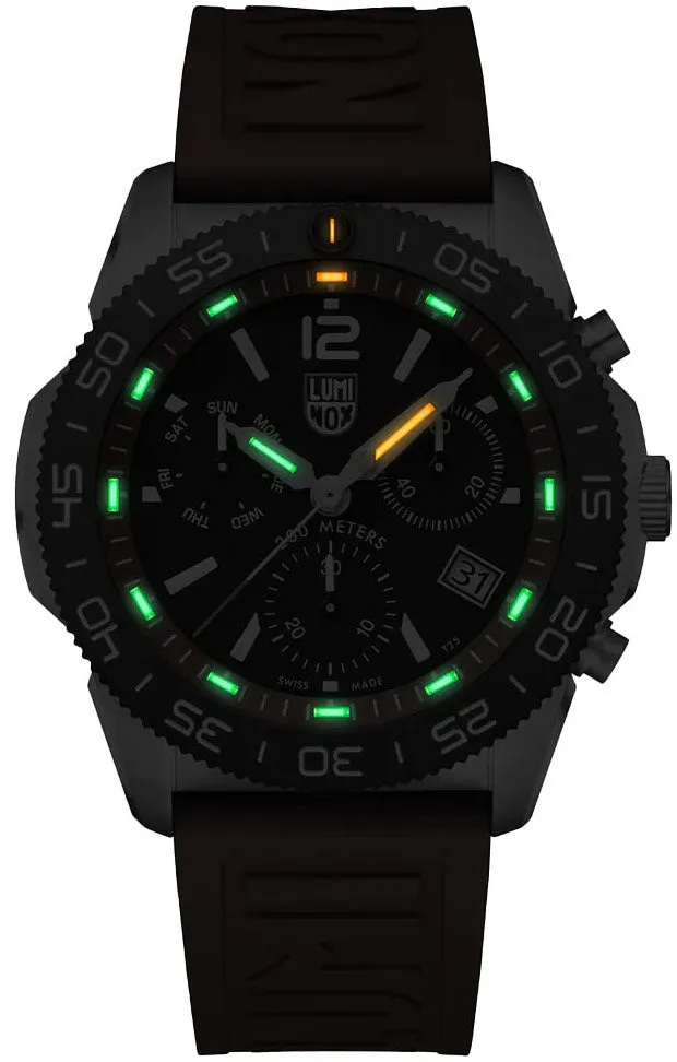 Luminox Uhren Luminox Sea Pacific Taucherchronograph 3140 Schwarz Rot Uhr