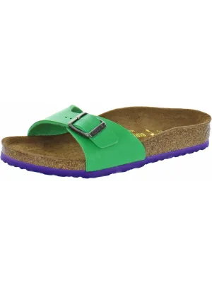 Madrid Girls Birko-Flor Flache Fußbett-Sandalen