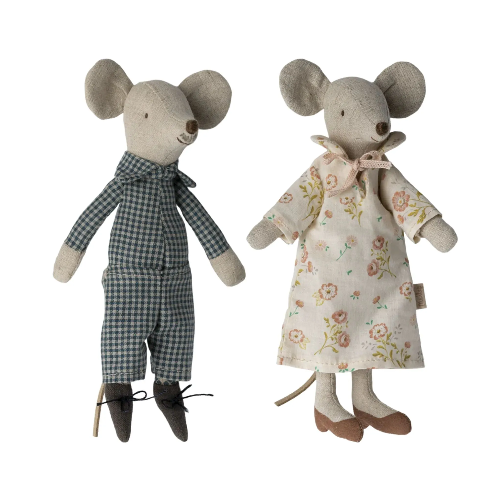 Maileg Oma und Opa Mäuse in Streichholzschachtel