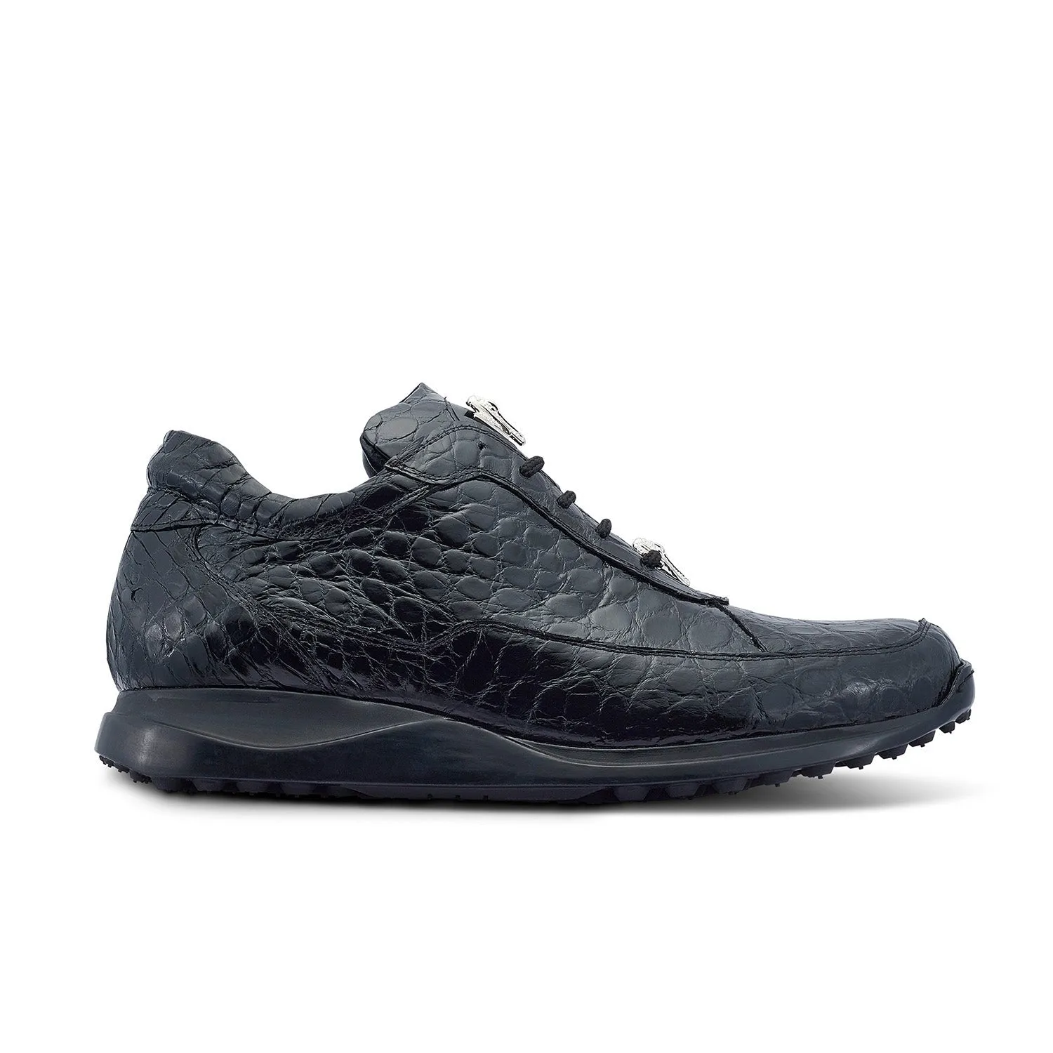 Mauri Schuhe Mauri Bloodshed in Schwarz Herren Exotische Alligator Freizeit-Sneaker
