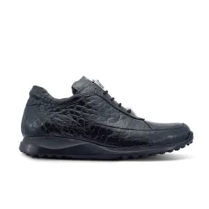 Mauri Schuhe Mauri Bloodshed in Schwarz Herren Exotische Alligator Freizeit-Sneaker