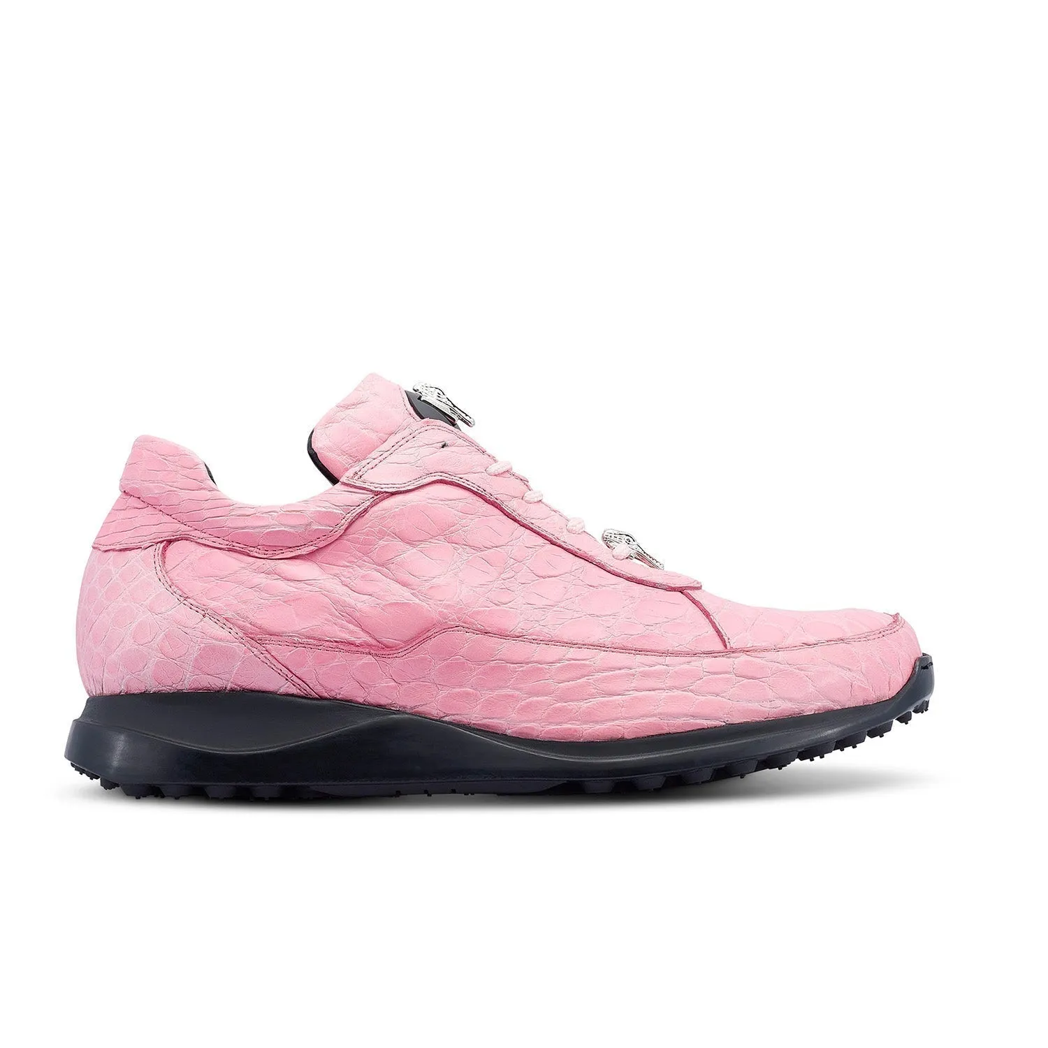 Mauri Schuhe Mauri Blutvergießen im Geschmack von Beerenrosa Herren Exotische Alligator Freizeit-Sneakers