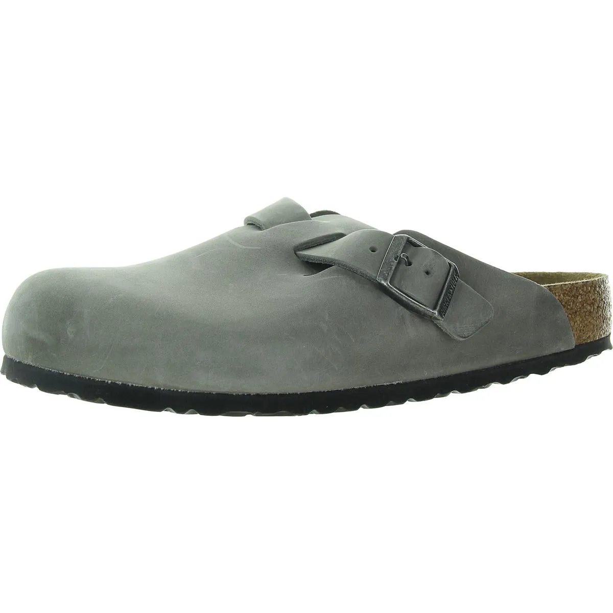 Herren-Schnallen-Clogs aus Kunstleder