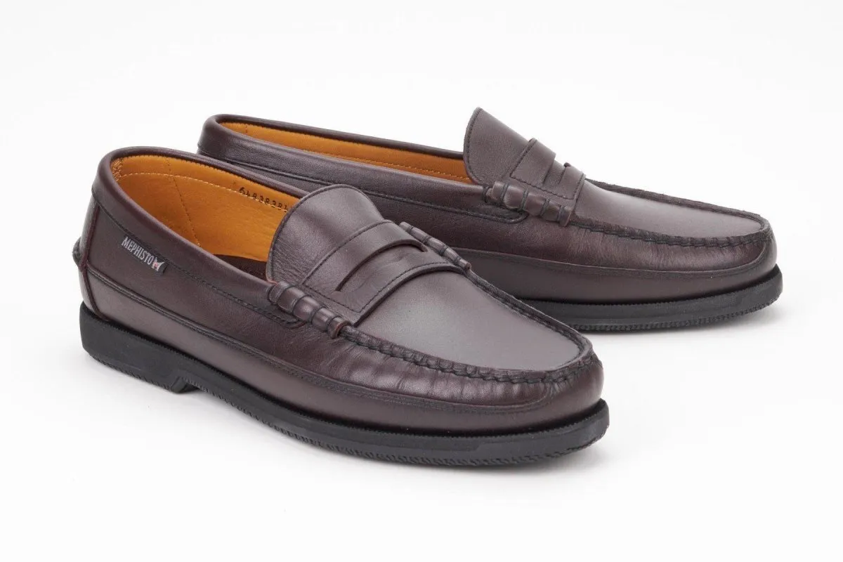 Mephisto Herren Cap Vert Burgunder