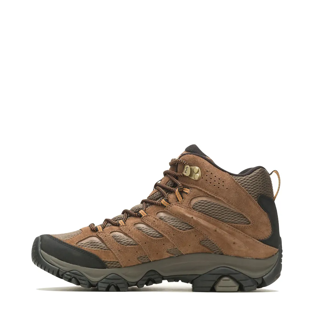 Merrell Herren Moab 3 Mid wasserdichte Wanderstiefel in Erdbraun