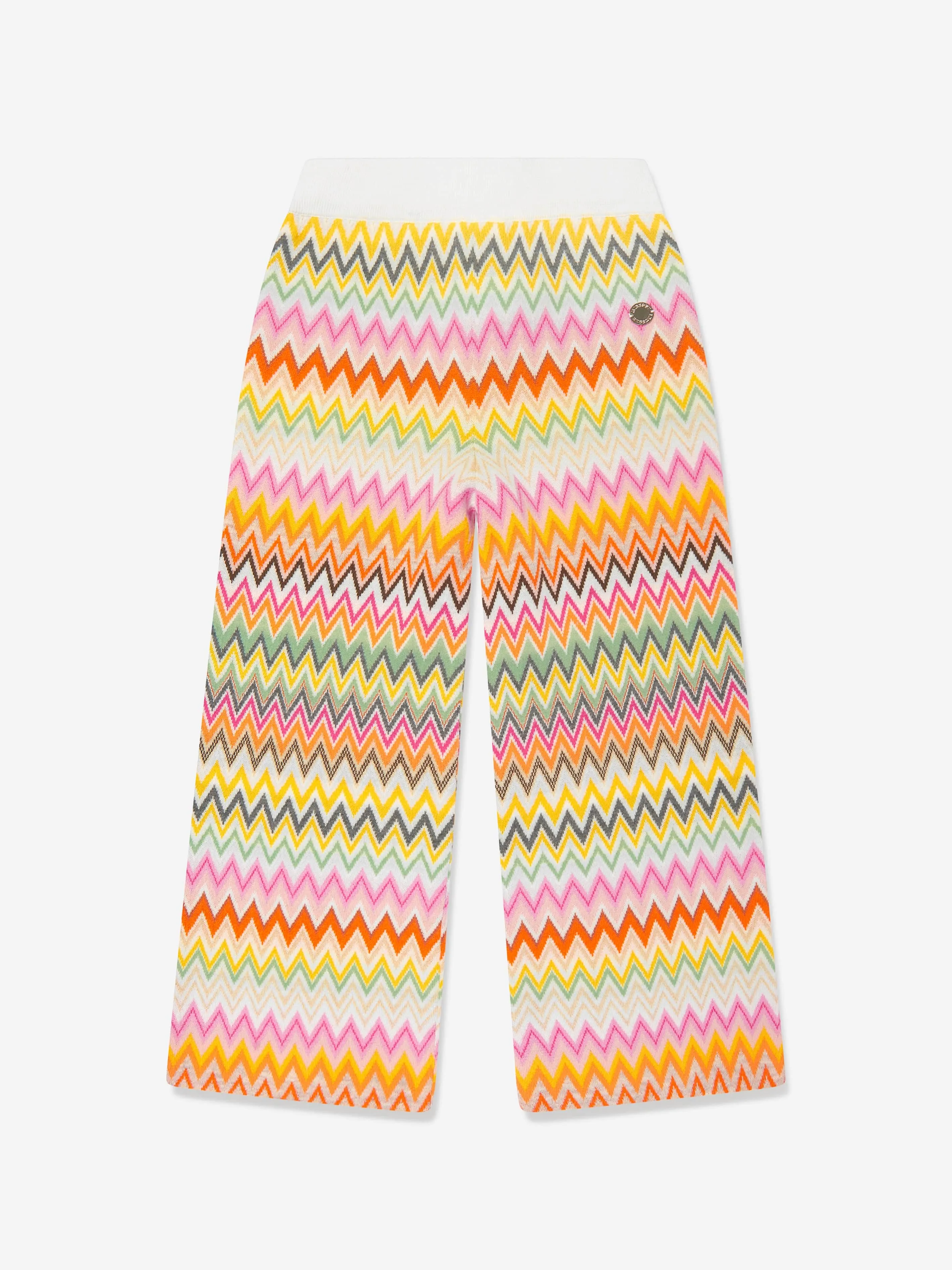 Missoni Girls Zickzack Strickhose in Mehrfarben