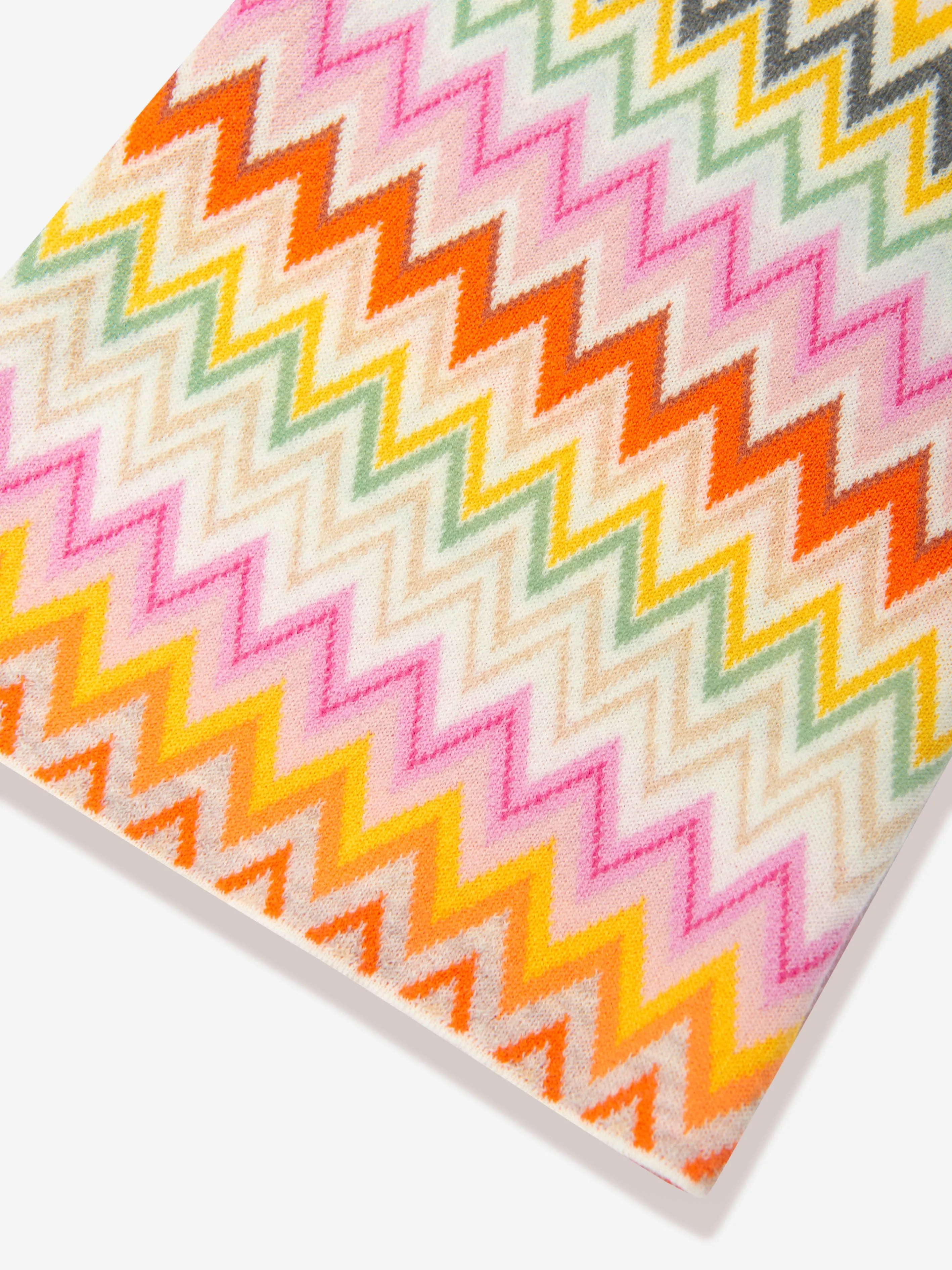 Missoni Girls Zickzack Strickhose in Mehrfarben