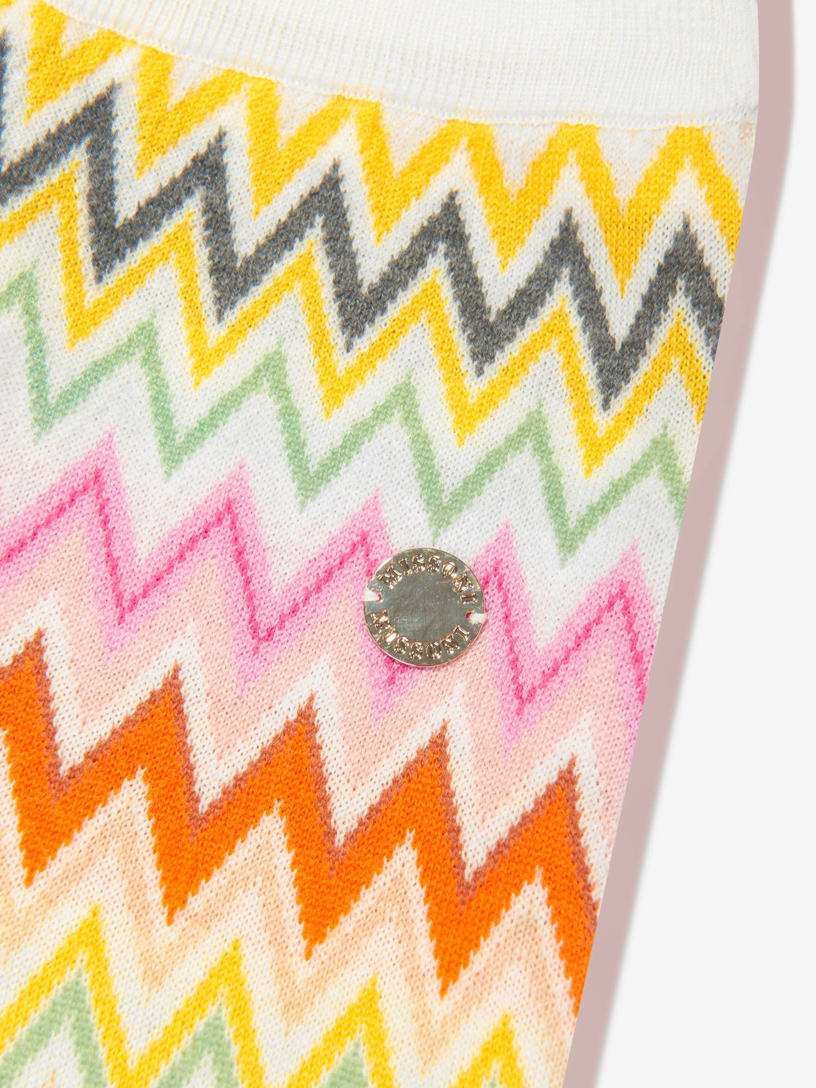 Missoni Girls Zickzack Strickhose in Mehrfarben