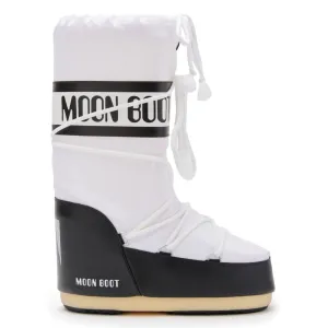 Moon Boot Damen Icon Schwarz/Weiß Nylon