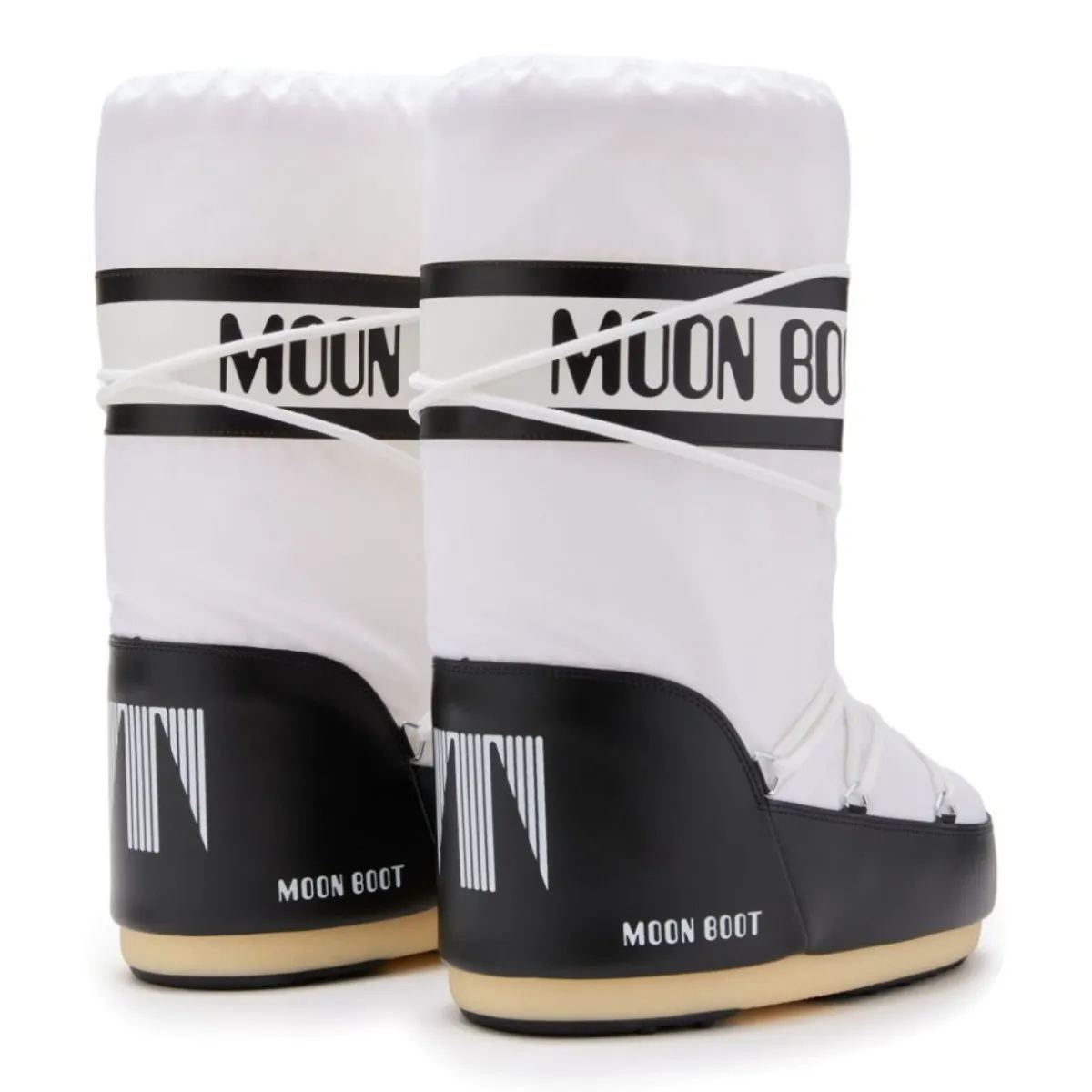 Moon Boot Damen Icon Schwarz/Weiß Nylon