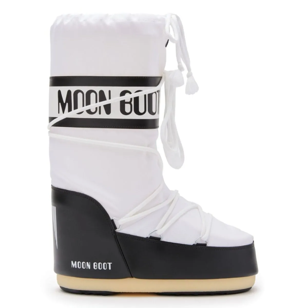 Moon Boot Damen Icon Schwarz/Weiß Nylon