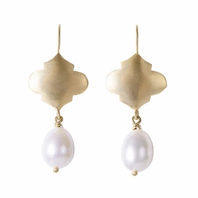 Moroccan Pearl Drops Gold