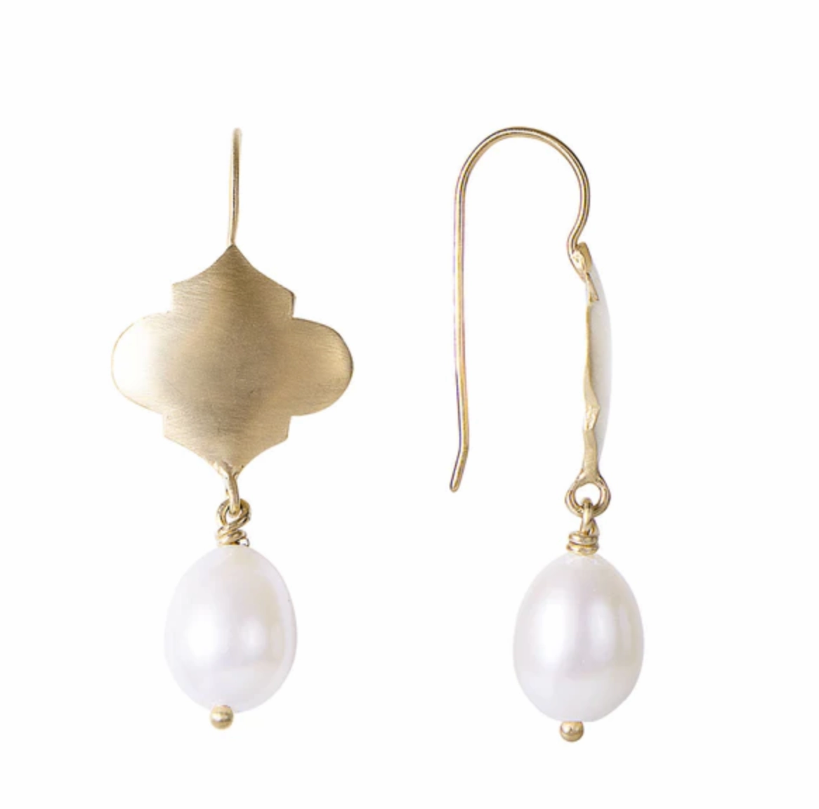 Moroccan Pearl Drops Gold