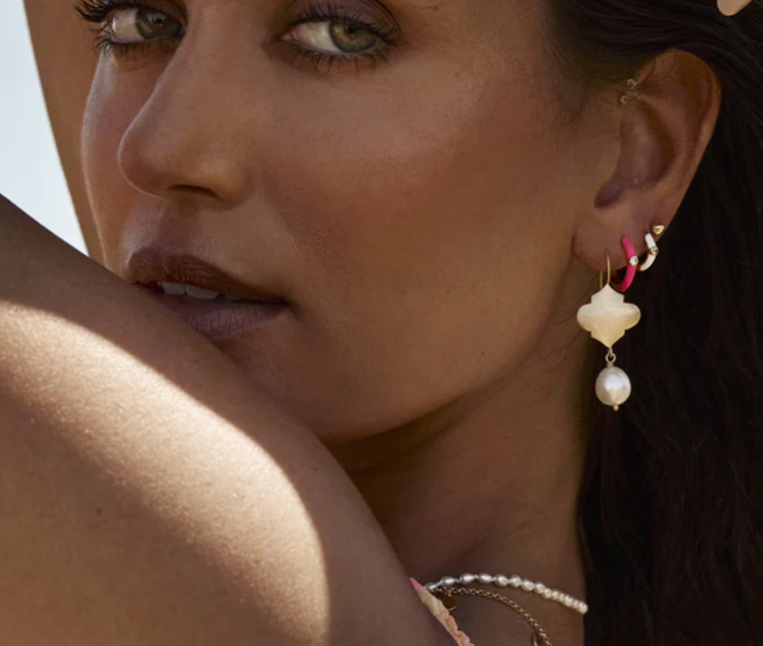 Moroccan Pearl Drops Gold
