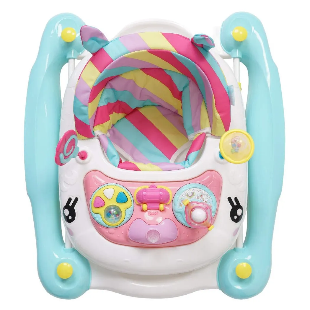MyChild Baby Einhorn Lauflernhilfe und Schaukelpferd - Regenbogen