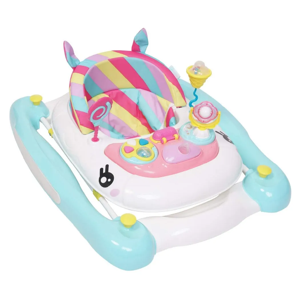 MyChild Baby Einhorn Lauflernhilfe und Schaukelpferd - Regenbogen
