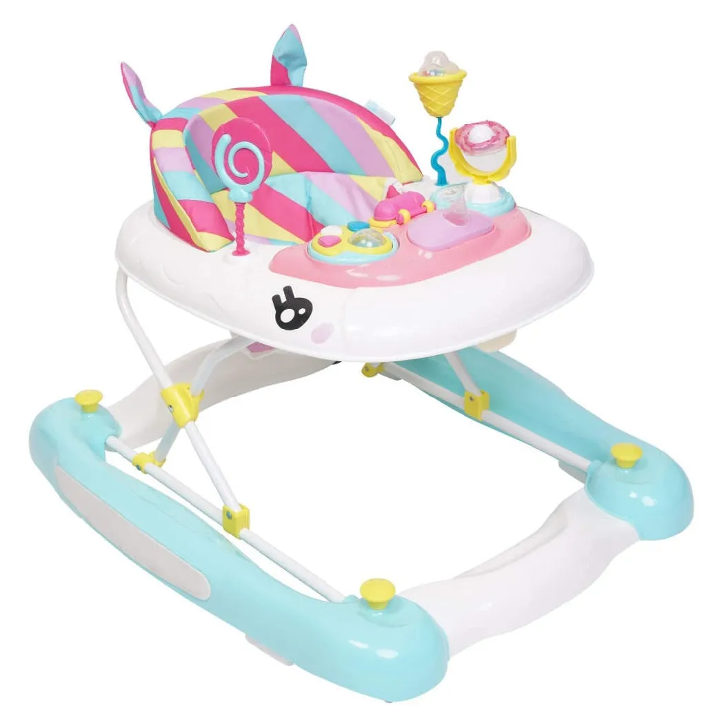 MyChild Baby Einhorn Lauflernhilfe und Schaukelpferd - Regenbogen
