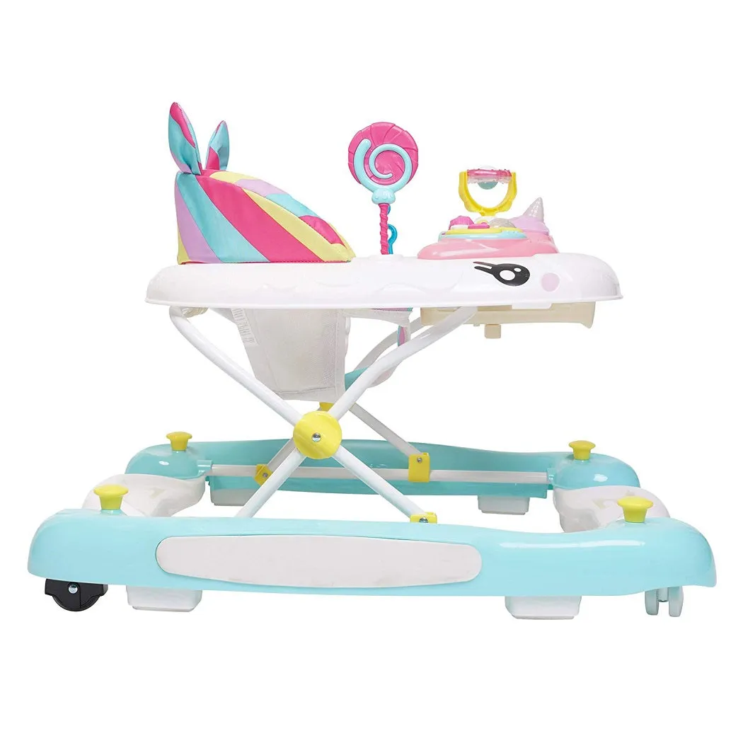 MyChild Baby Einhorn Lauflernhilfe und Schaukelpferd - Regenbogen