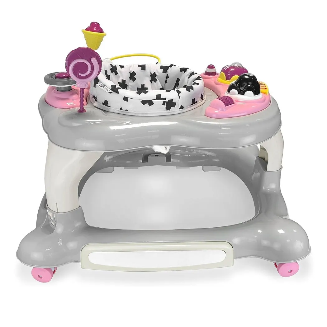 MyChild Roundabout 4-in-1 Aktivitäts-Lauflernhilfe - Rosa Neutral