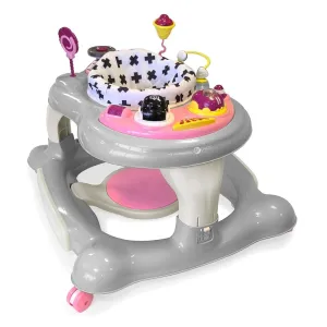 MyChild Roundabout 4-in-1 Aktivitäts-Lauflernhilfe - Rosa Neutral