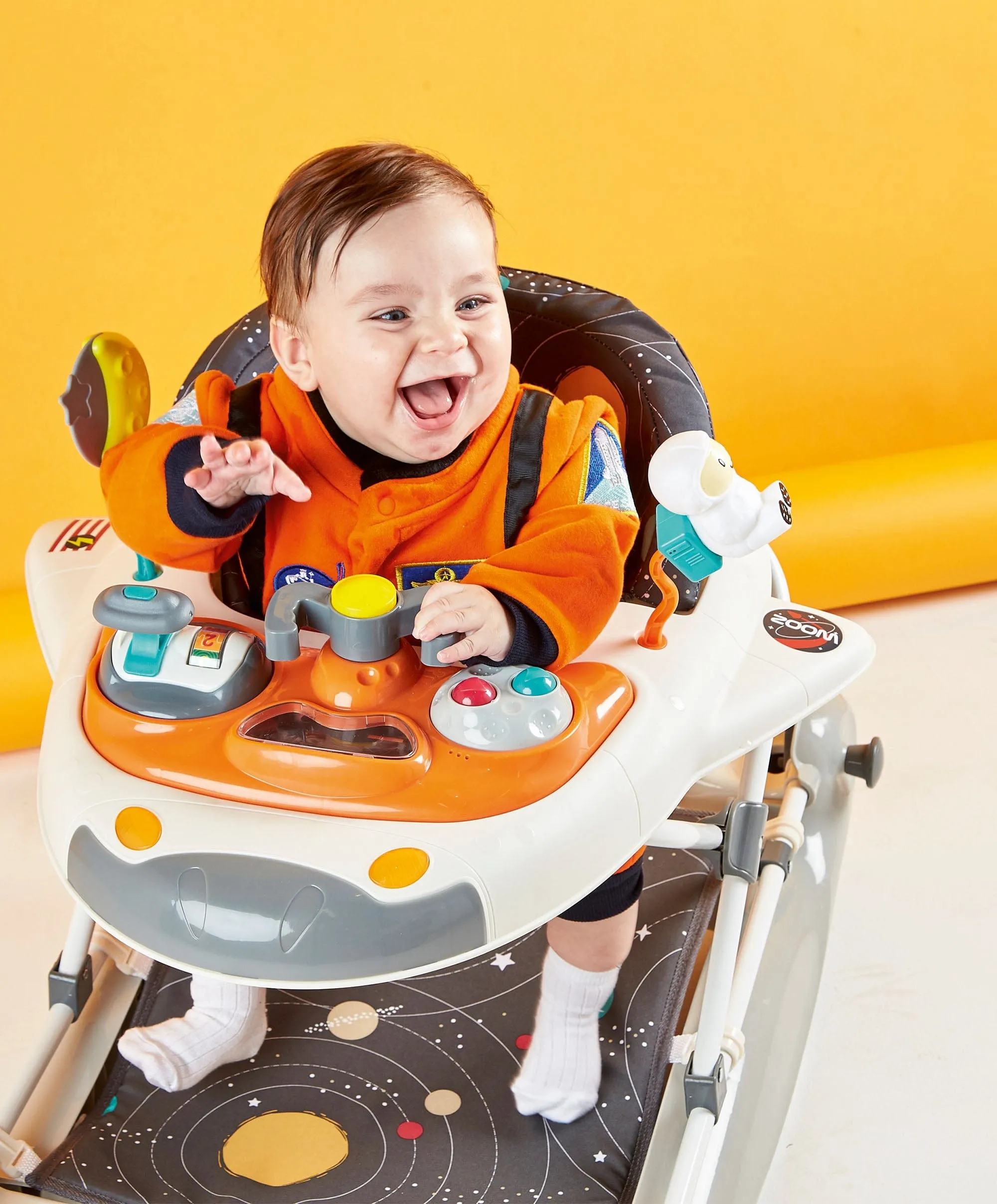 Mychild® Space Shuttle 2 in 1 Babywippe und Lauflernhilfe