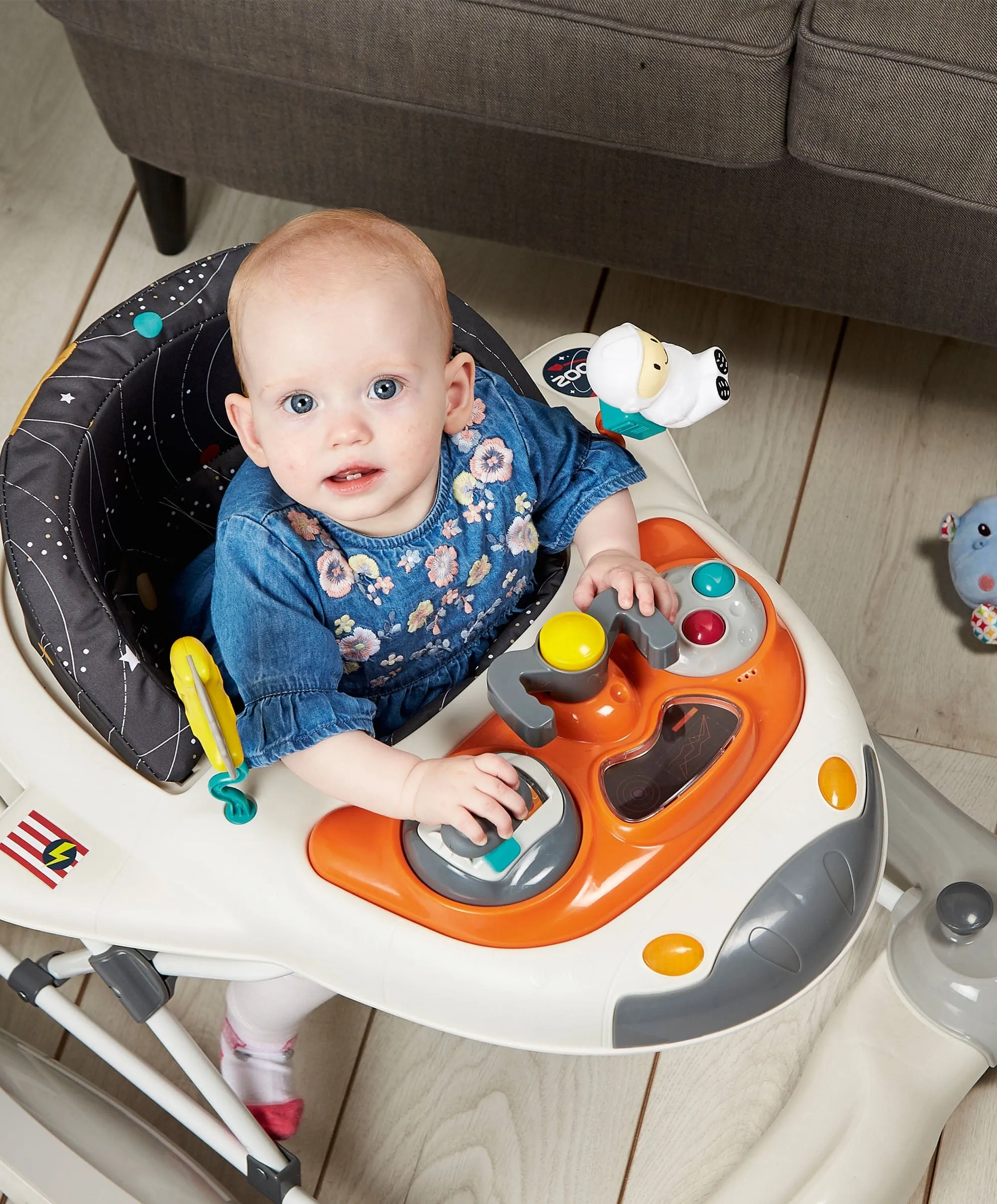 Mychild® Space Shuttle 2 in 1 Babywippe und Lauflernhilfe