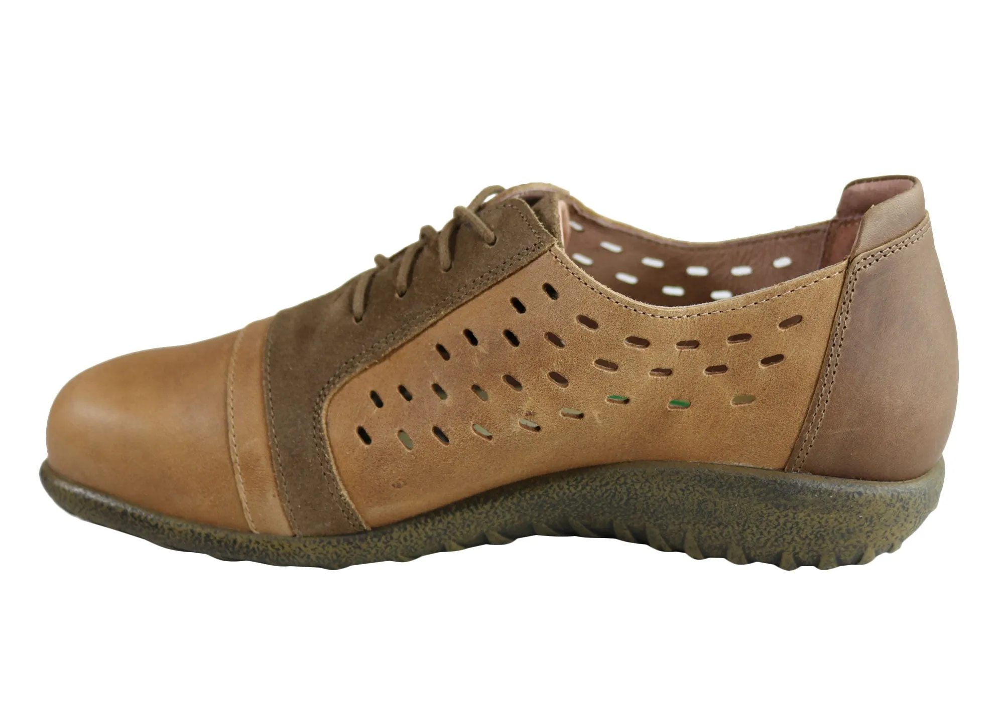 Naot Lalo Damen Lederschuhe Bequem Gepolstert Casual Schnürschuhe Naot Schuhe