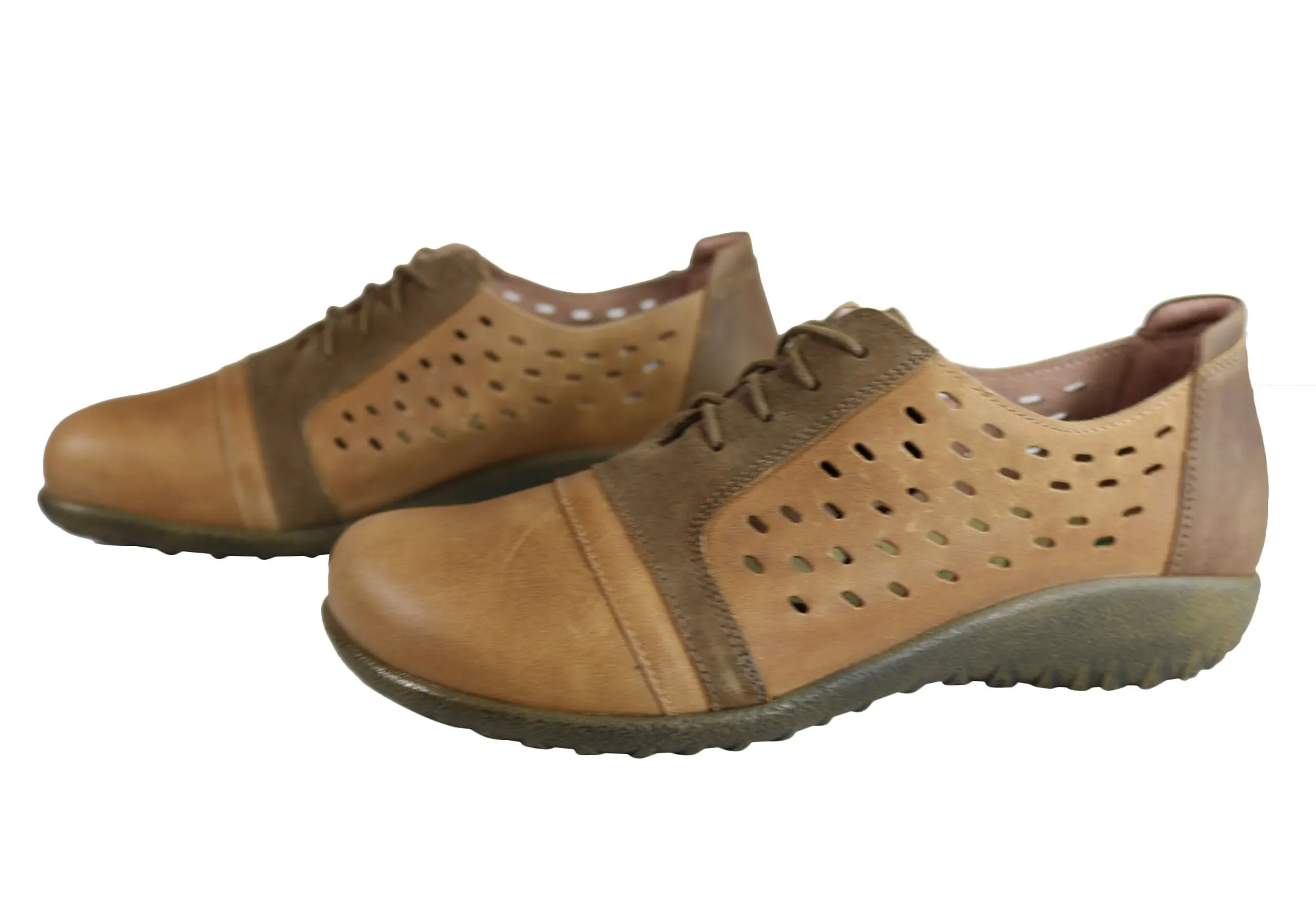 Naot Lalo Damen Lederschuhe Bequem Gepolstert Casual Schnürschuhe Naot Schuhe