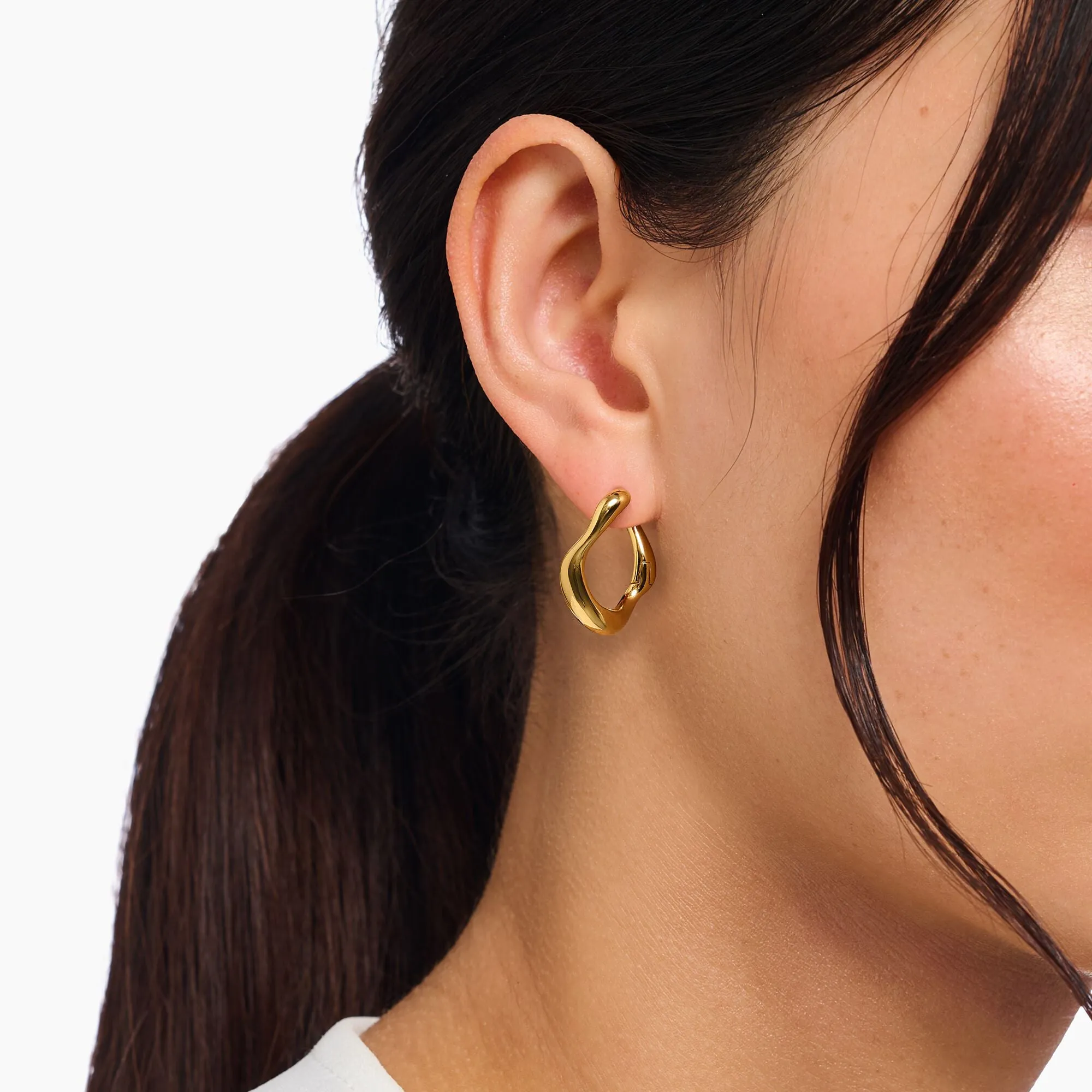 Natural Beauty Vergoldete Creolen Ohrringe CR754-413-39 Thomas Sabo Ohrringe