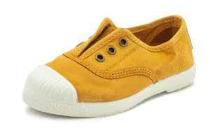 Natural World Eco: Elastischer Sneaker - Gold